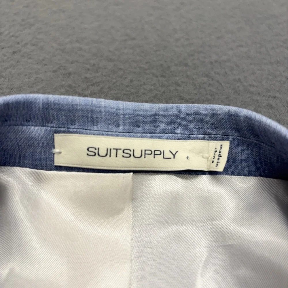 SUITSUPPLY Lazio Single Breasted Slim‎ Fit Sport Coat Angelico Wool Mens US 38R